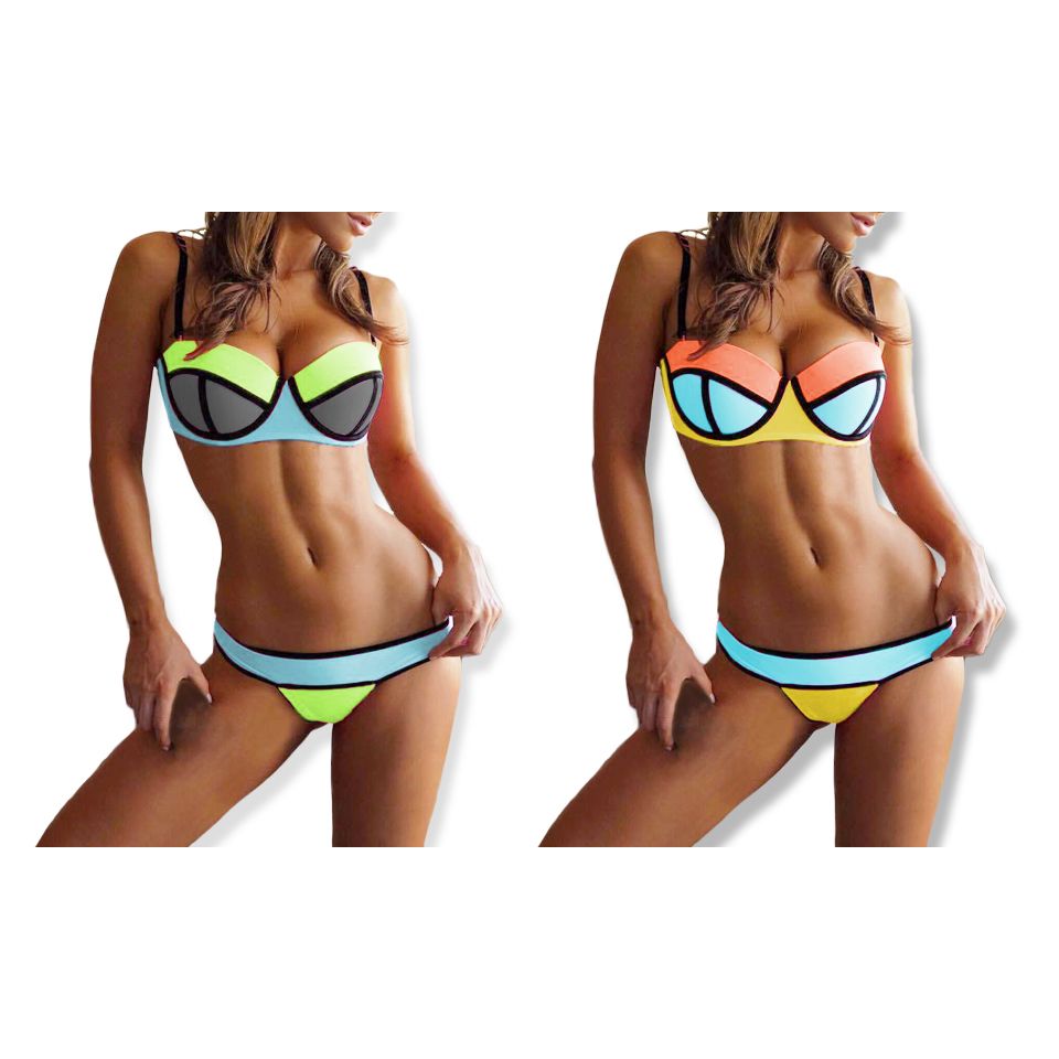 Home Brands Choose Brand Beautyware Triangle Neoprene Bikini 10060